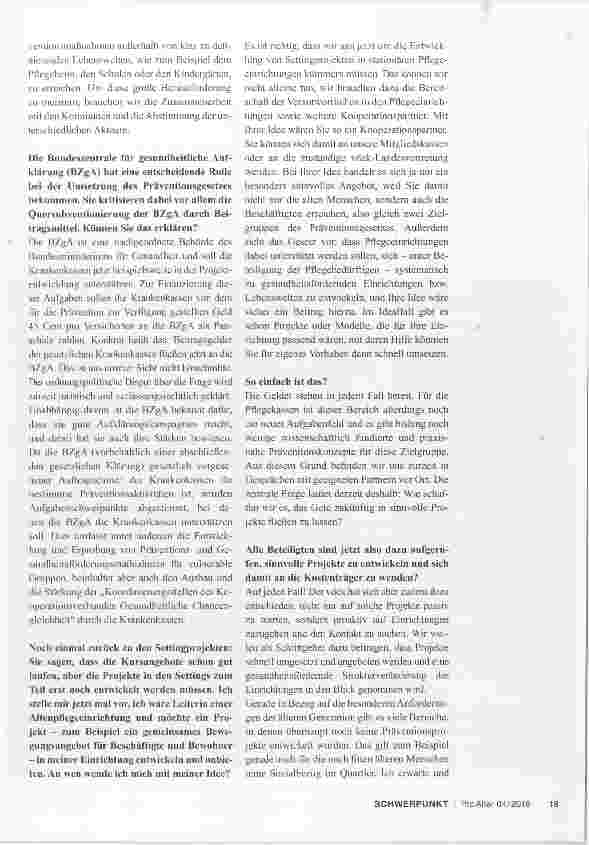 Vorschauseite 3: Prävention ist eine gesamtgesellschaftliche Aufgabe