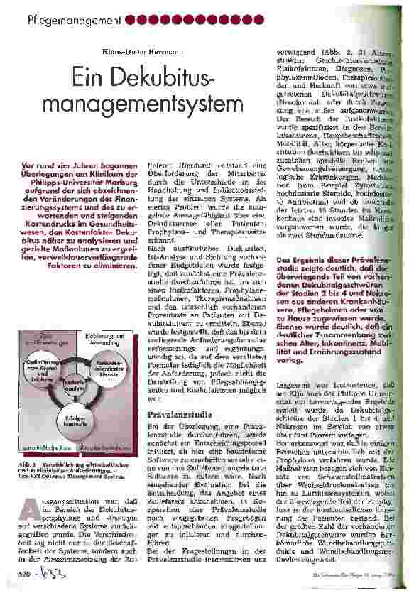 Vorschauseite 1: Ein Dekubitusmanagementsystem