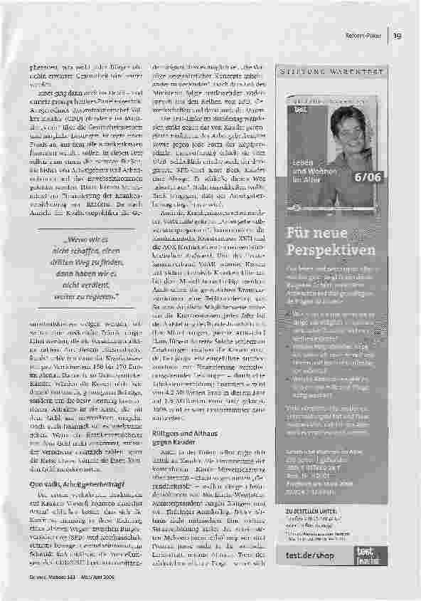 Vorschauseite 3: Reform-Poker-Die Große Koalition verhandeltüber die Struktur des Gesundheitswesen