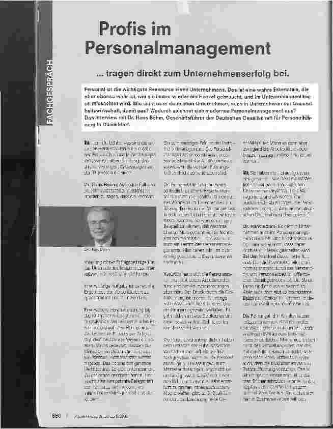 Vorschauseite 1: Profis im Personalmanagement
