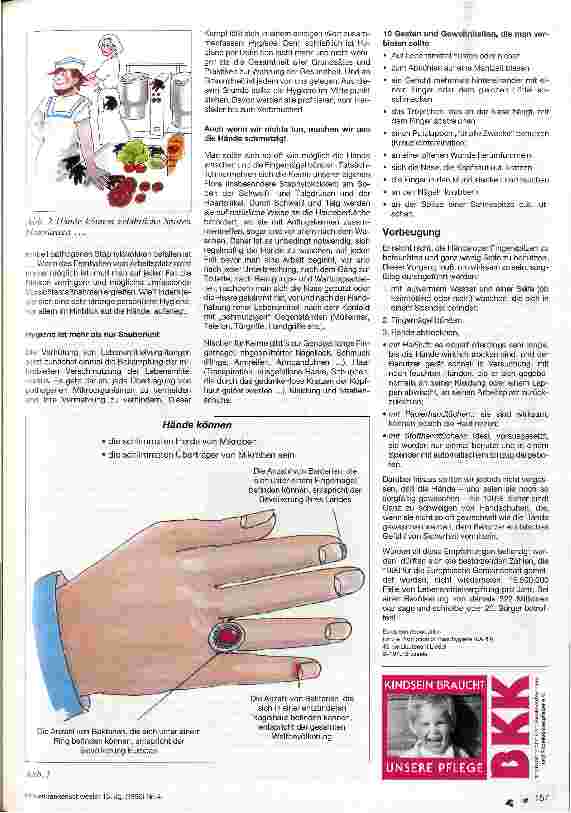 Vorschauseite 2: Schmutzige Hände Bulletin der European Association for the Promotion of Handhygiene