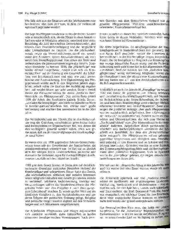 Vorschauseite 2: Vom Irrenwartdienst zur Geisteskrankenpflege - die Herausbildung eines Berufsbildes in den ersten Jahrzehnten des 20. Jahrhunderts