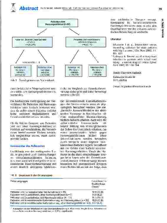 Vorschauseite 2: Intermittierende Katheterisierung versus Dauerkatheterisierung bei älteren Patienten mit Hüftfrakturen