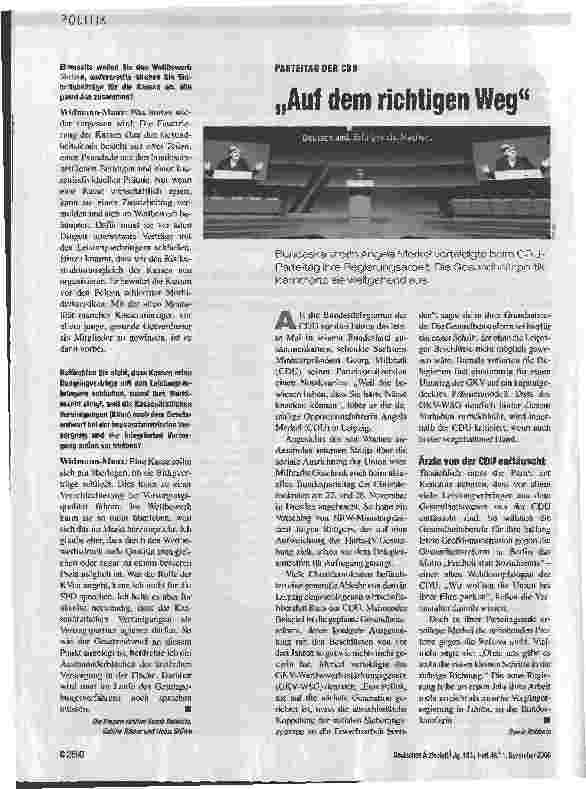 Vorschauseite 3: Eine Nullrunde für Ärztinnen und Ärzte darf es nicht geben