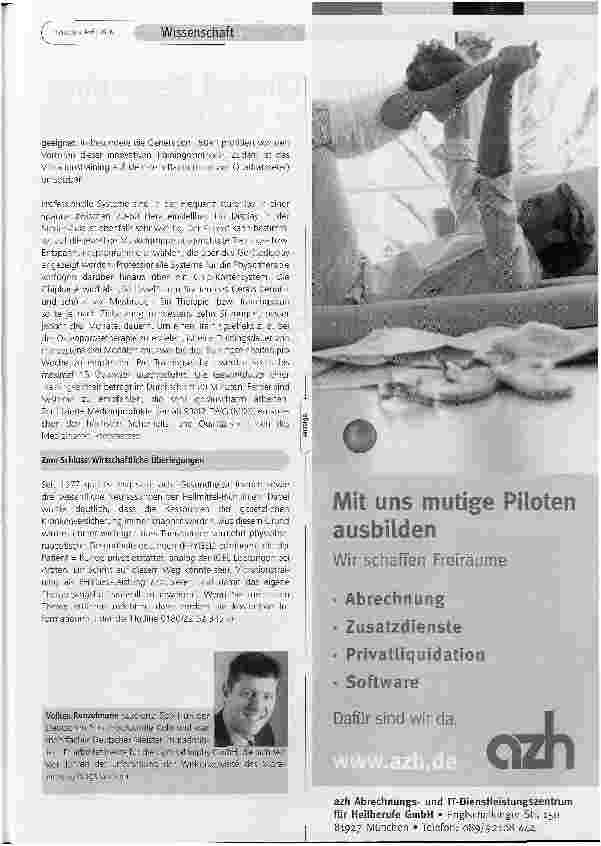 Vorschauseite 3: Das Biomechanische Vibrationstraining in der Physiotherapie