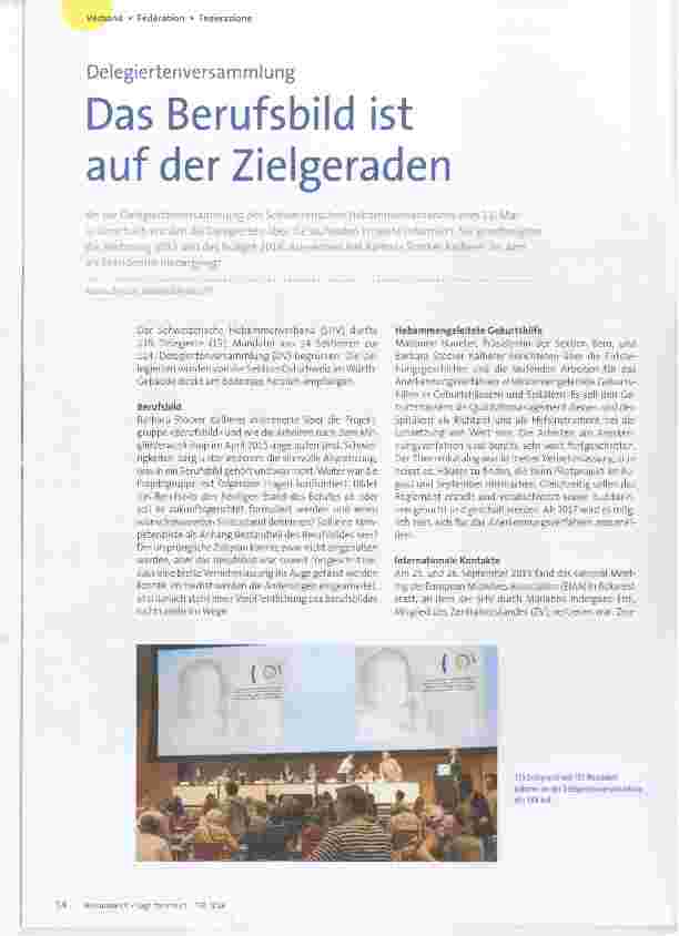 Vorschauseite 1: Das Berufsbild ist auf der Zielgeraden