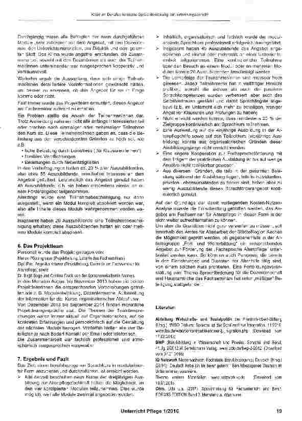 Vorschauseite 3: Berufsorientierte Sprachförderung