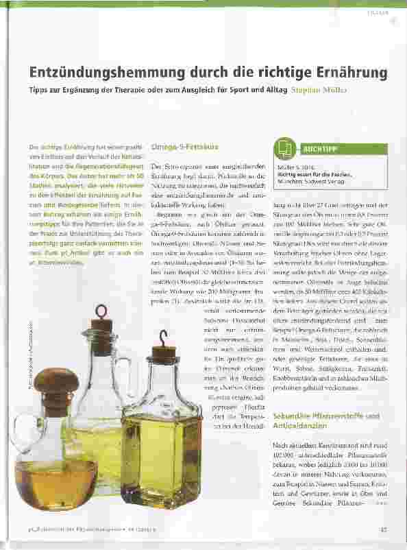 Vorschauseite 1: Entzündungshemmung durch die richtige Ernährung