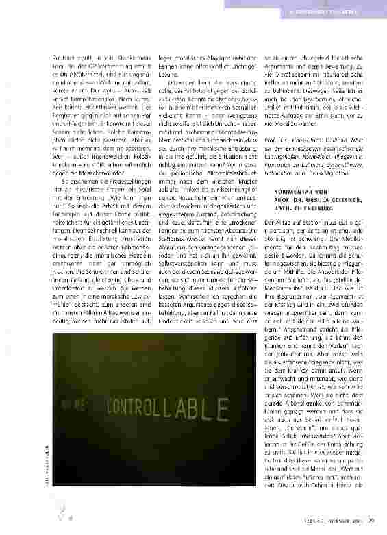 Vorschauseite 2: EINE FRAGE, DREI ANTWORTEN