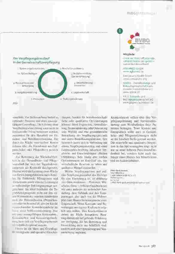 Vorschauseite 2: Verpflegungsmanagement in Klinik und Heim Korrekte Kostenrechnung