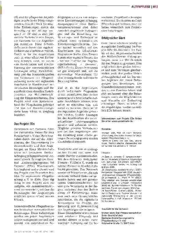 Vorschauseite 2: Unterstützung für Angehörige von Demenzkranken