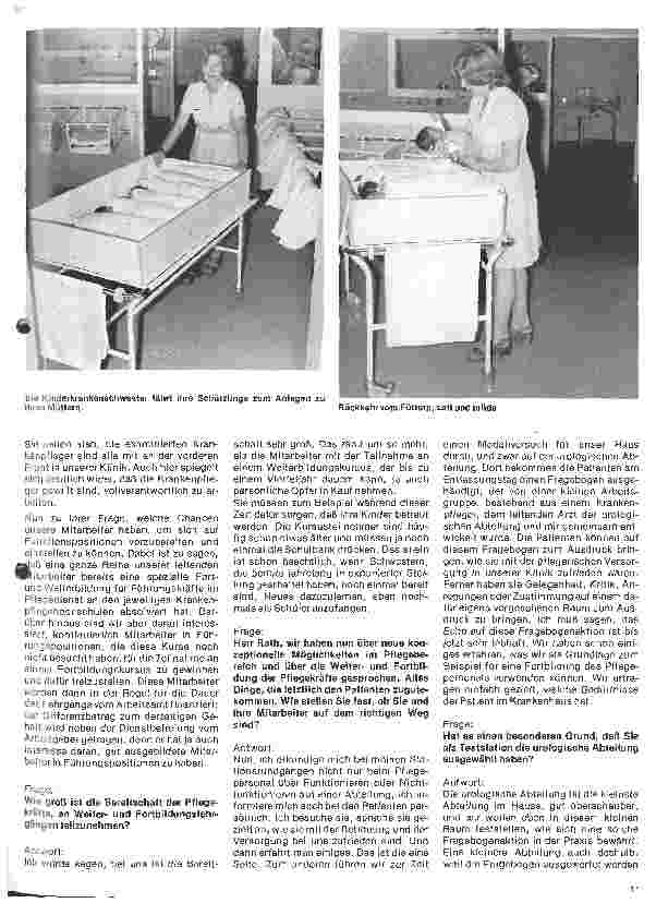 Vorschauseite 3: Das Kreiskrankenhaus Main-Taunus in Bad Soden Interview mit Rath Helmut, Leitender Krankenpfleger