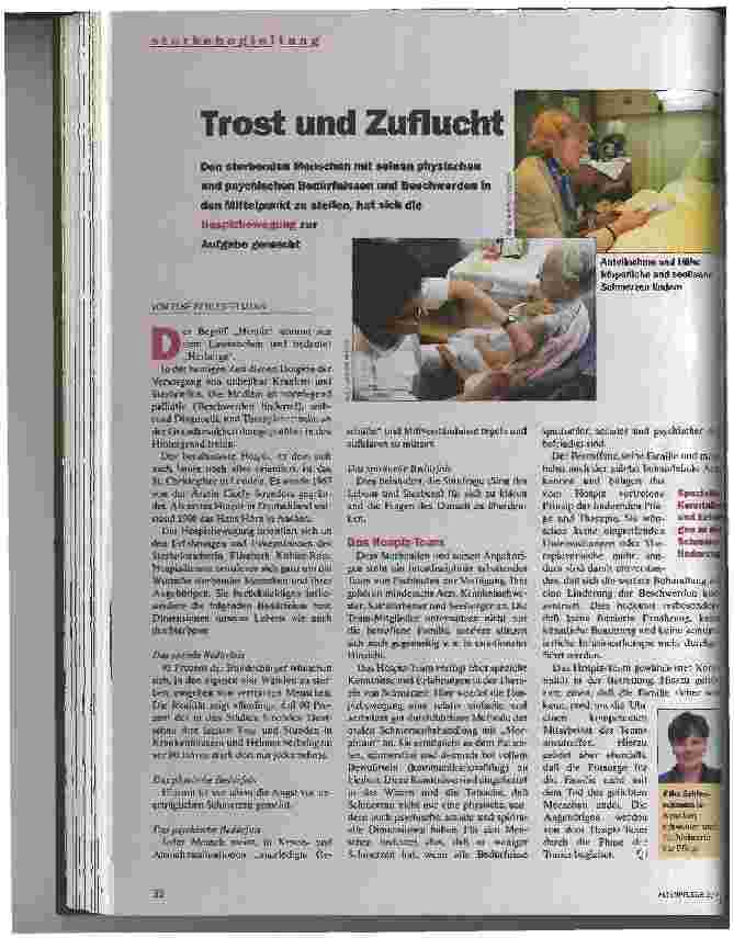 Vorschauseite 1: Trost und Zuflucht