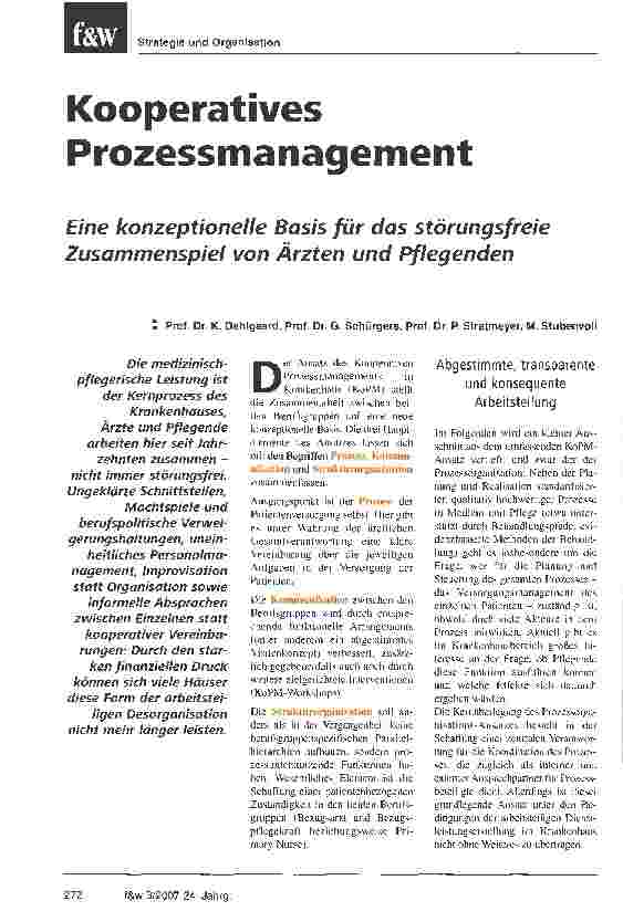 Vorschauseite 1: Kooperatives Prozessmanagement