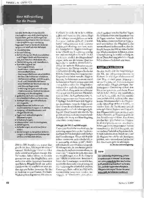 Vorschauseite 2: Hygiene im Heim