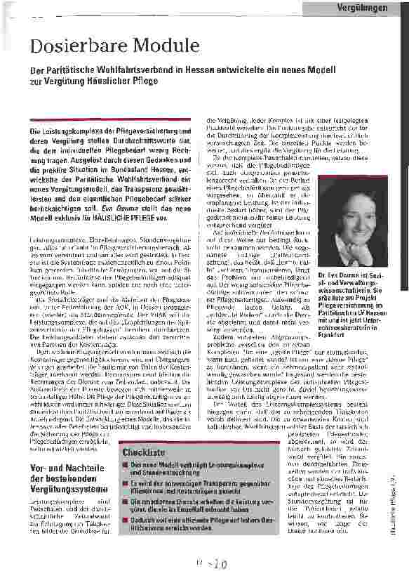 Vorschauseite 1: Dosierbare Module