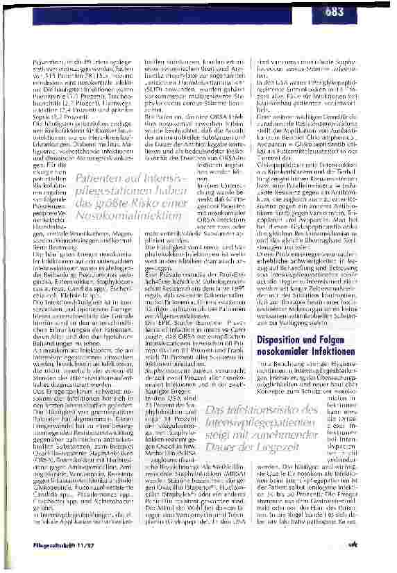 Vorschauseite 2: Verändertes Erregersprektrum bereitet Schwierigkeiten in Therapie und Hygiene