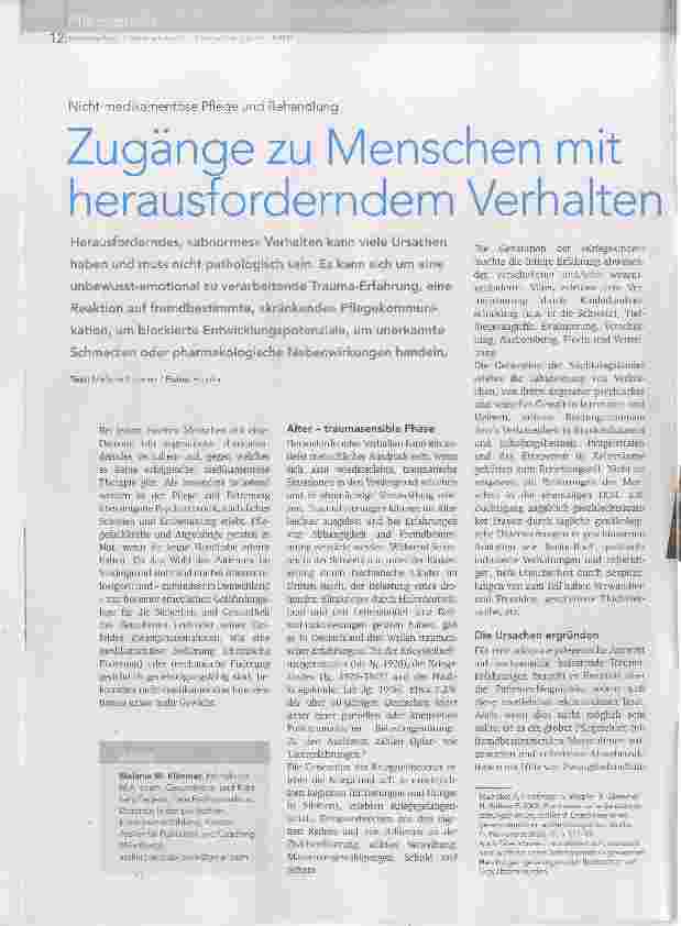 Vorschauseite 1: Zugänge zu Menschen mit herausforderndem Verhalten