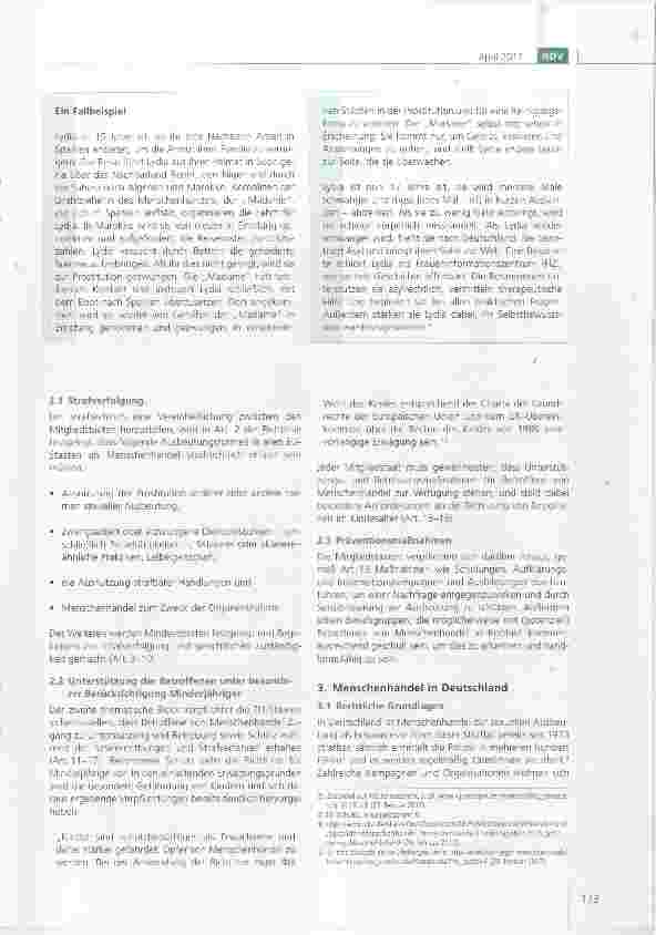 Vorschauseite 2: Die EU-Richtlinie gegen Menschen Handel: Situation und Umsetzung in Deutschland