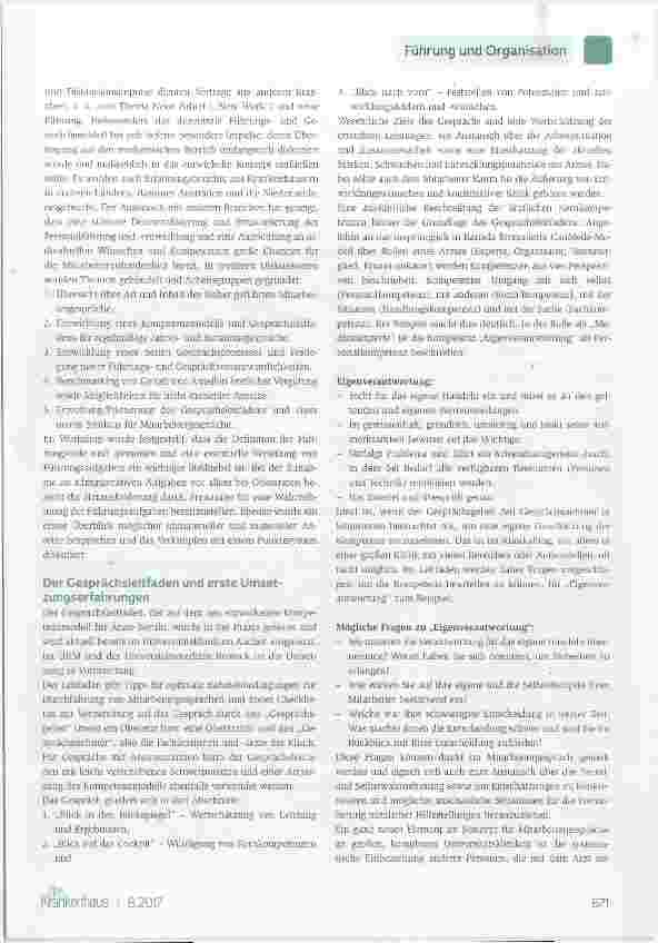 Vorschauseite 2: Entwicklungsgespräche mit Krankenhausärzten ein Leitfaden