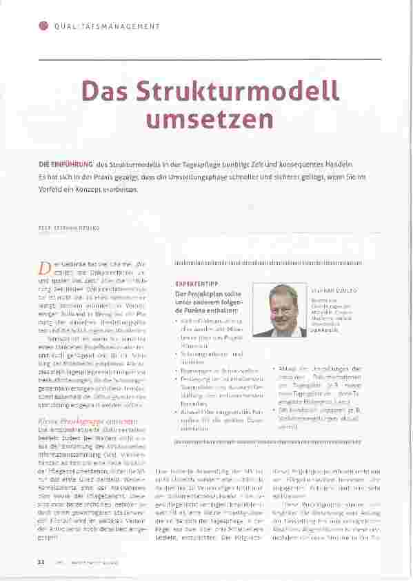 Vorschauseite 1: Das Strukturmodell Umsetzen