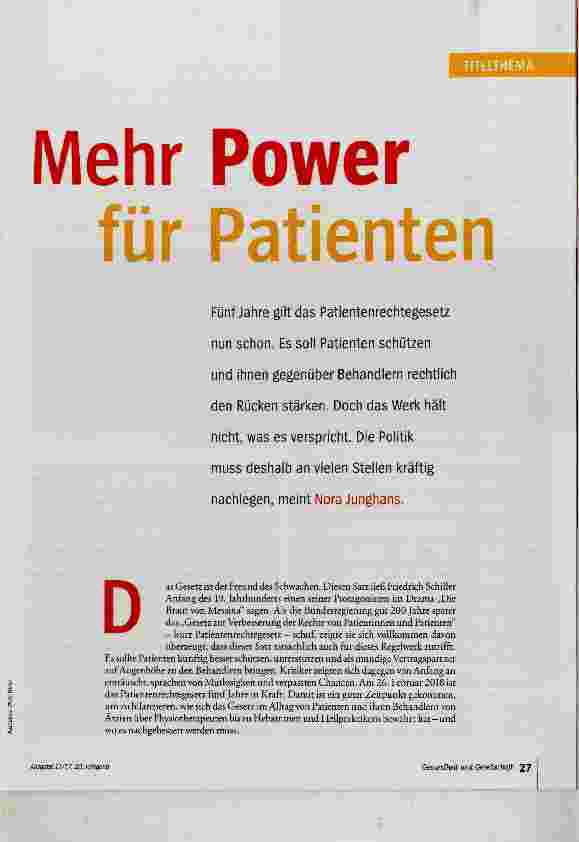 Vorschauseite 2: Mehr Power für Patienten