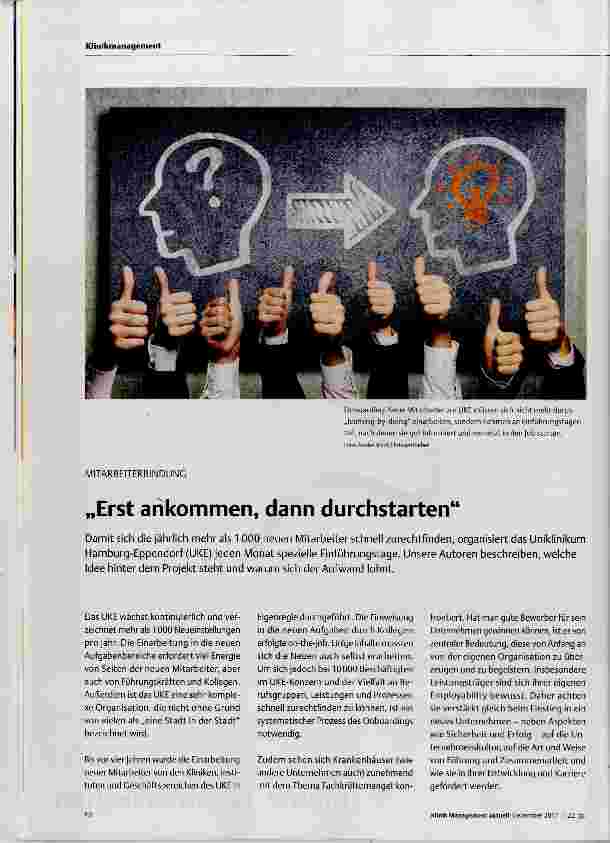 Vorschauseite 1: Erst ankommen, dann durchstarten