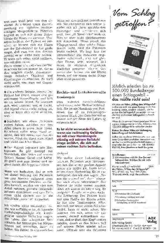 Vorschauseite 3: Verwirrtheitszustände beim Schlaganfallpatienten