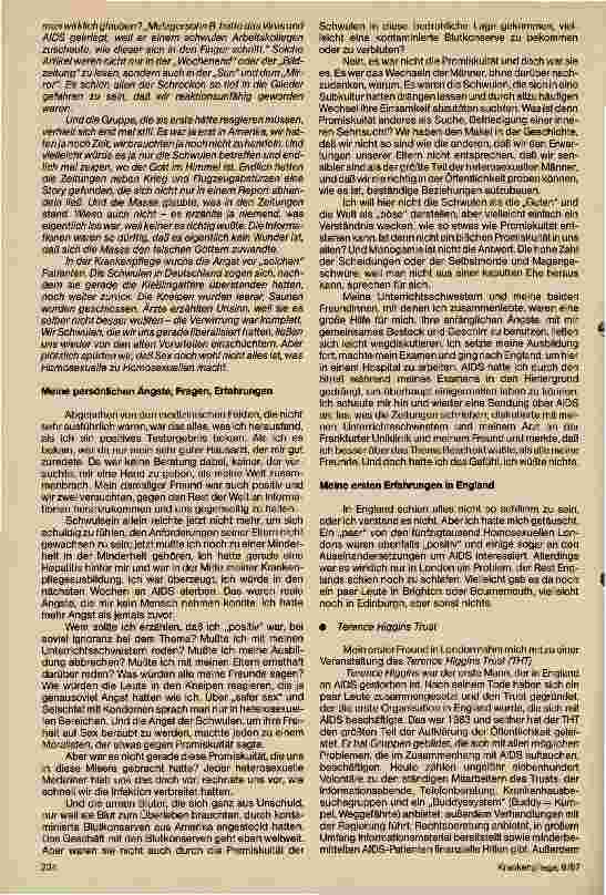 Vorschauseite 2: Meine Verbindung zu AIDS
