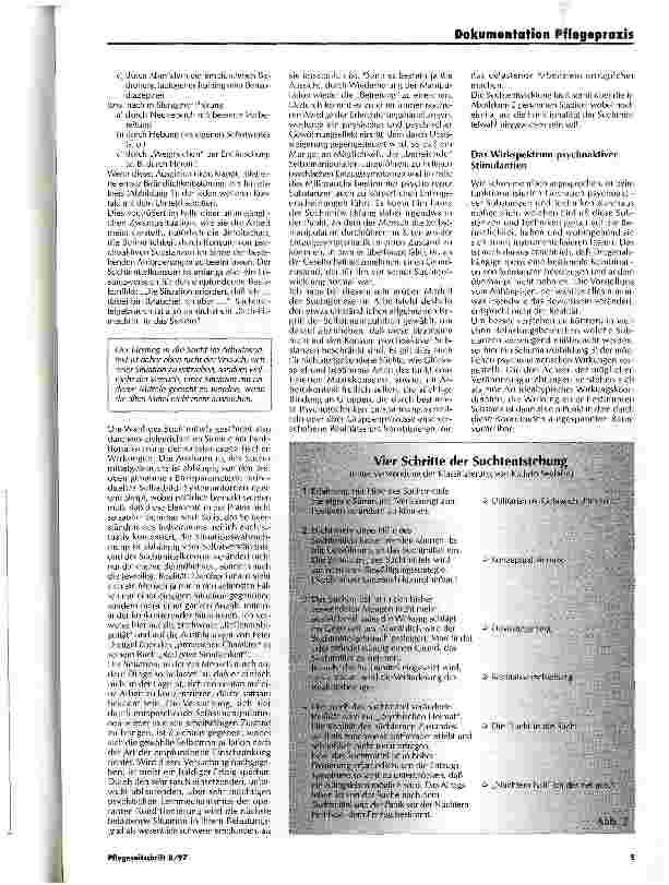 Vorschauseite 2: I. Belastungen der Krebskranken und der Pflegenden Nüchtern halt ich des net aus! oder die Flucht in die Sucht