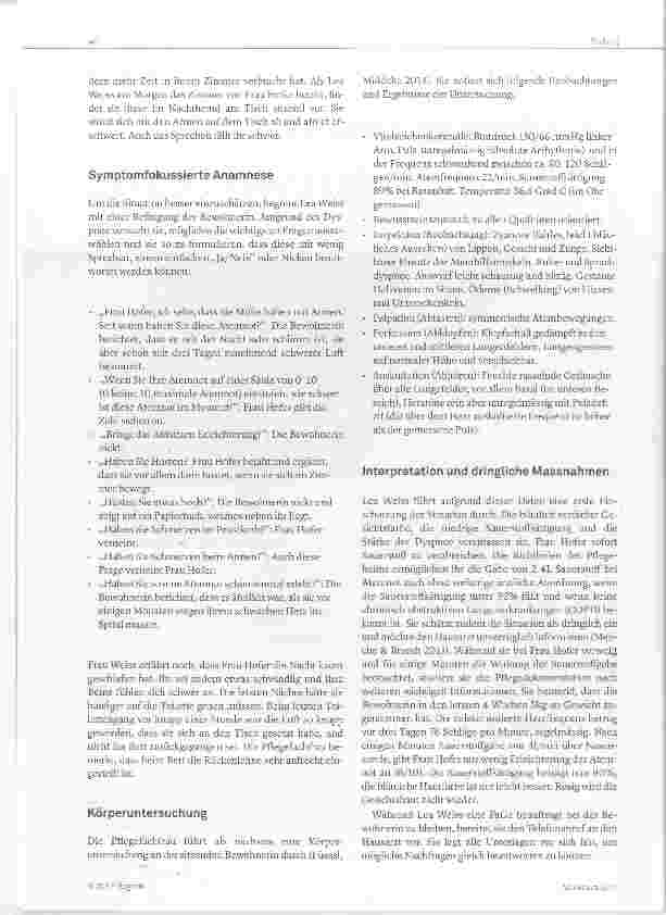Vorschauseite 2: Einschätzung einer Atemnot-Situation Clinical Assessment Teil 2