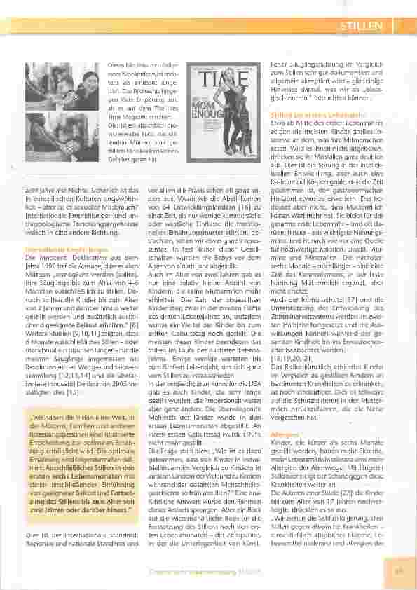 Vorschauseite 2: Langzeitstillen - Stillen im zweiten und dritten Lebensjahr und danach