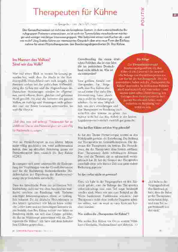 Vorschauseite 2: Therapeuten für Kühne