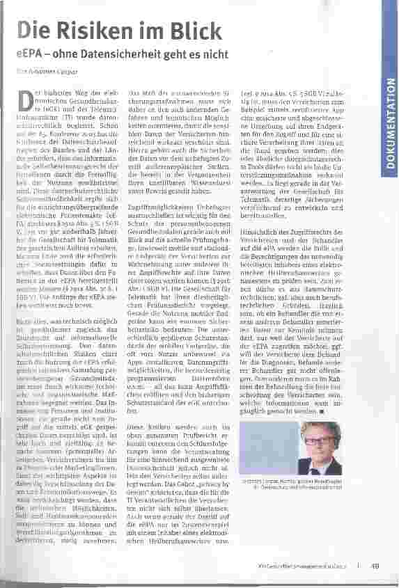 Vorschauseite 1: Die Risiken im Blick