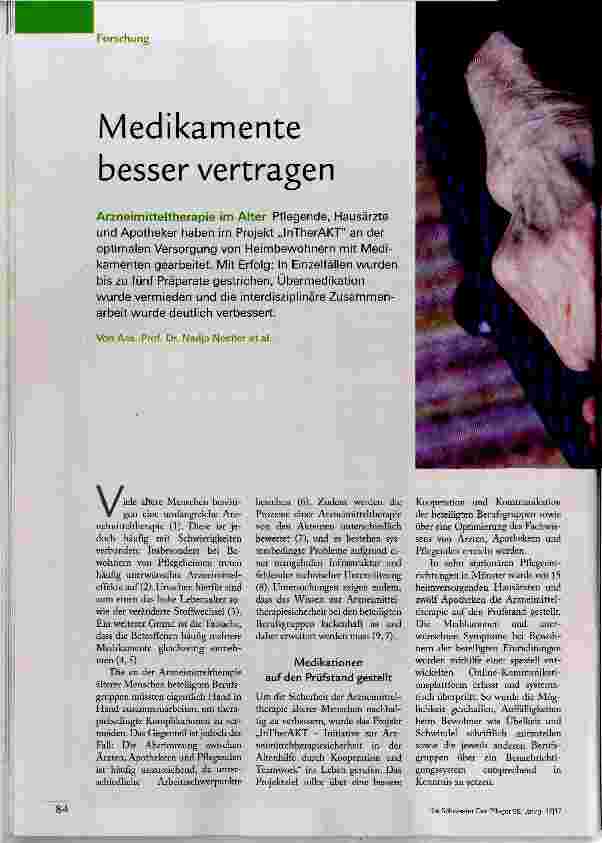 Vorschauseite 1: Medikamente besser vertragen