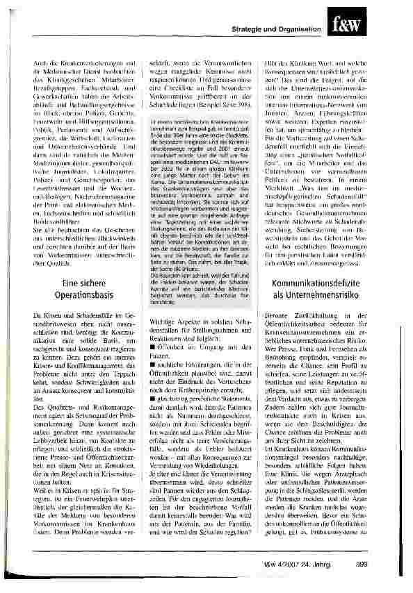 Vorschauseite 4: Jede Krise fängt einmal klein an