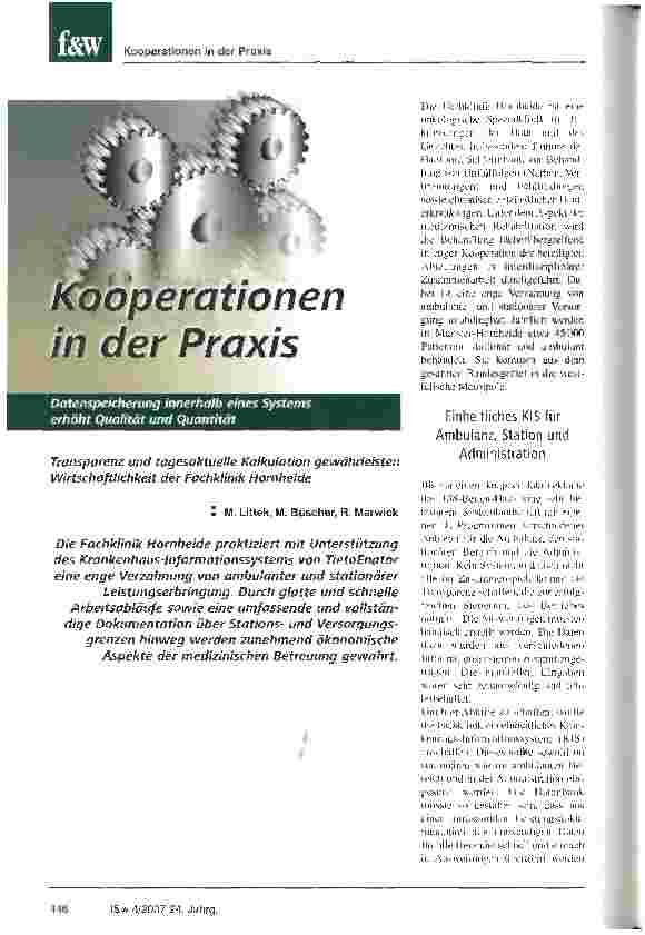 Vorschauseite 1: Kooperation in der Praxis