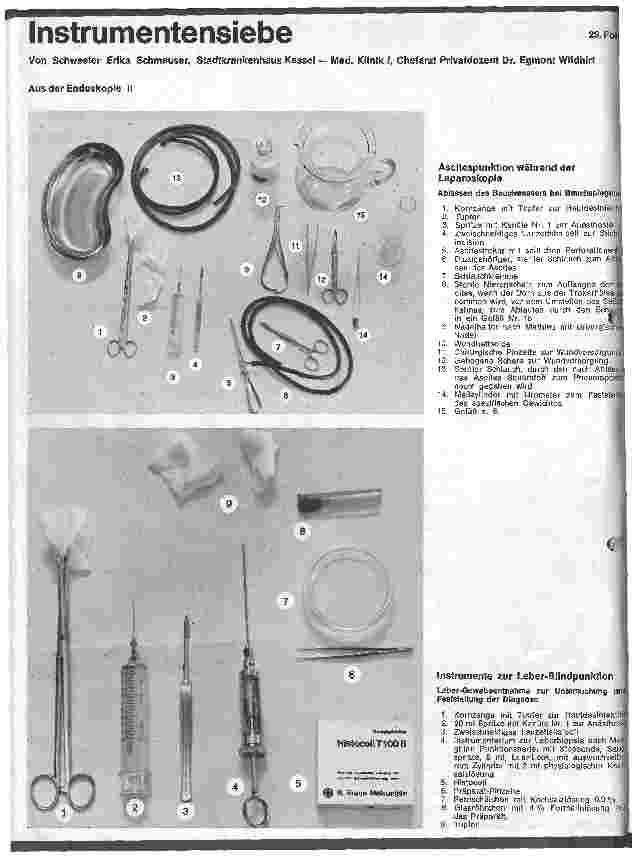 Vorschauseite 1: Instrumentensiebe Aus der Endoskopie 29. Folge