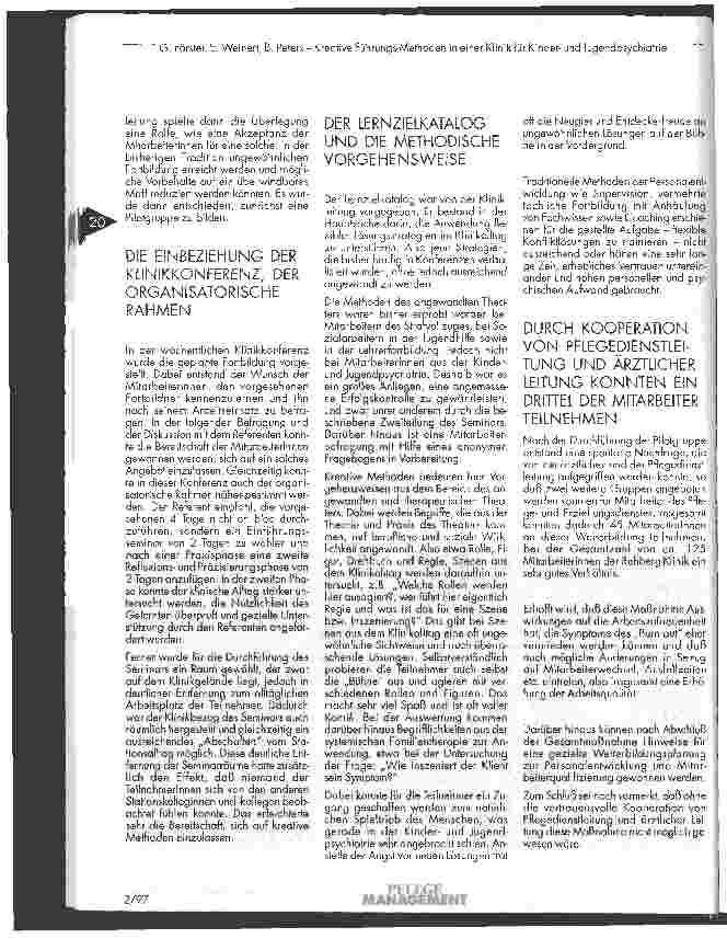 Vorschauseite 3: Kreative Führungsmethoden in einer Klinik für Kinderund Jugendpsychiatrie
