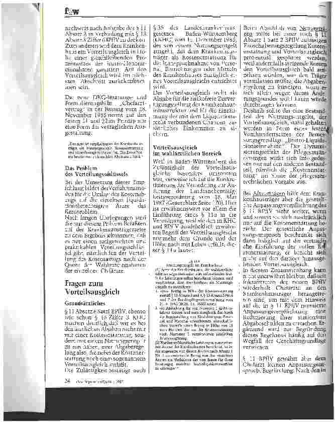 Vorschauseite 3: Fragen zur Kostenerstattung der Ärzte gemäß § 11 BPflV