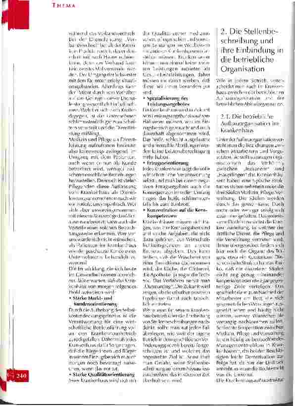 Vorschauseite 3: Die Stellenbeschreibung - Möglichkeiten und Grenzen eines Instruments zur Personalentwicklung