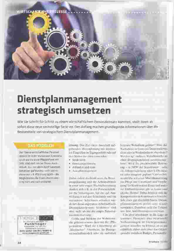 Vorschauseite 1: Dienstplanmanagement strategisch umsetzen