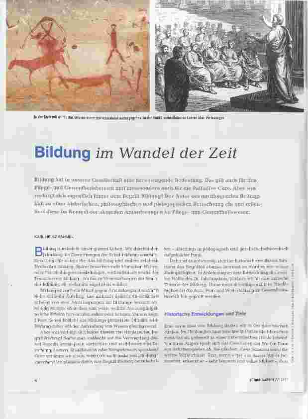 Vorschauseite 1: Bildung im Wandel der Zeit