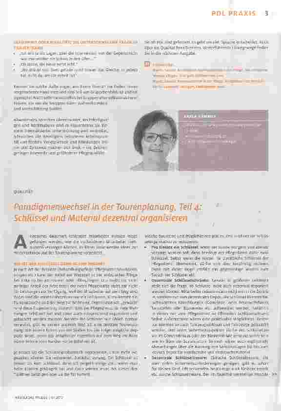 Vorschauseite 1: Paradigmenwechsel in der Tourenplanung, Teil 4: Schlüssel und Material dezentral organisieren