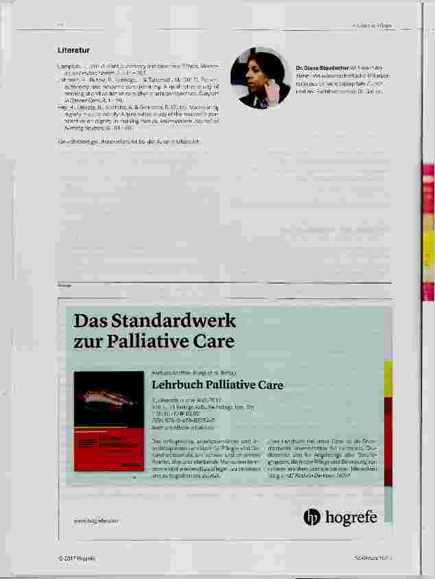 Vorschauseite 4: Autonomie eine Frage der Würde Zum Stellenwert der Autonomie in „Advance Care Planning“ und am Lebensende