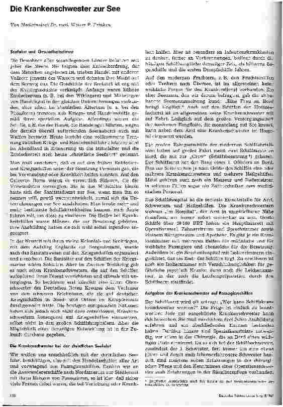 Vorschauseite 1: Die Krankenschwester zur See