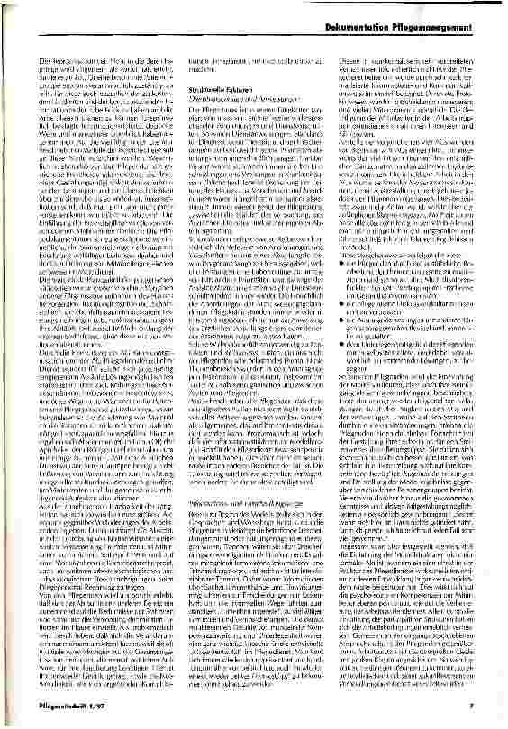 Vorschauseite 6: Entwicklung und Erprobung eines ganzheitl.Pflegesystems zum Abbau der arbeitsbelast. u.qualitätseinschränk. Auswirkungen d. Funktionspflege