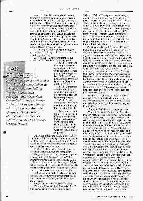 Vorschauseite 3: Das mühevolle Pflegeziel: Ein Lebenspuzzle täglich neu zusammensetzen