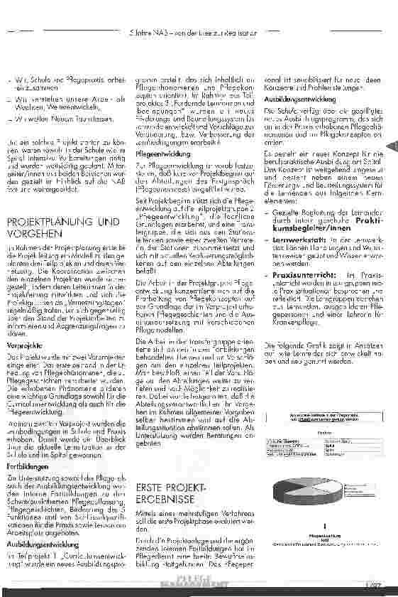 Vorschauseite 6: 5 Jahre neue Ausbildungsbestimmungen für die Pflegeberufe - von der Idee zur Realisation