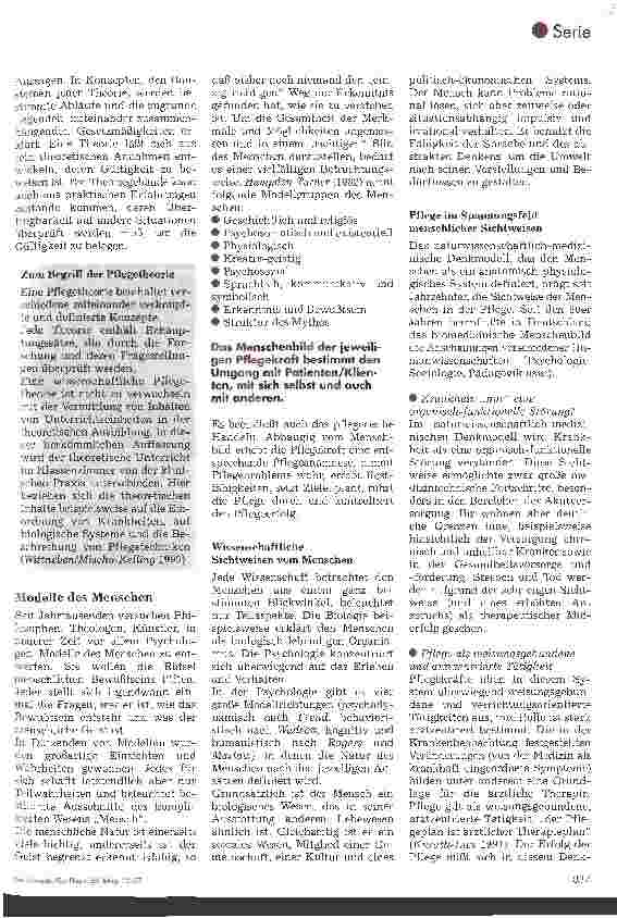 Vorschauseite 3: Das medizinische Modell und die Nebenrolle der Pflege Modelle des Menschen beeinflussen die Pflege: Folge 1